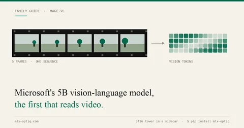 Mage-VL, a 5B video and image model, quantized by OptiQ and running on a Mac